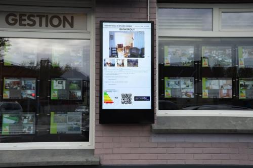 Écran et Porte-affiches Vitrine Agence immobilière